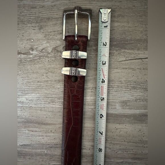 Calfskin leather belt sz 32 NWOT main image 6